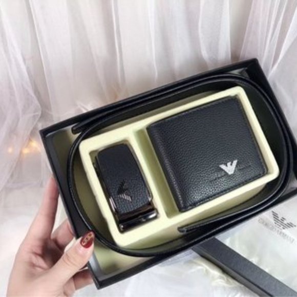 Armani automatic buckle belt belt ➕ wallet - Picture 3 of 6
